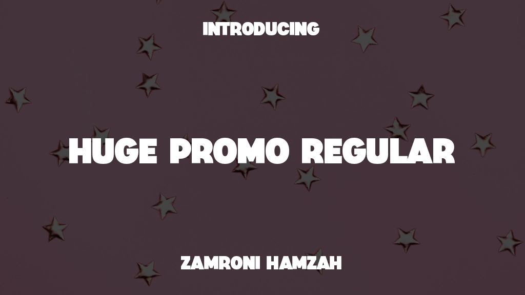 Huge Promo Regular Font Sample Images  1