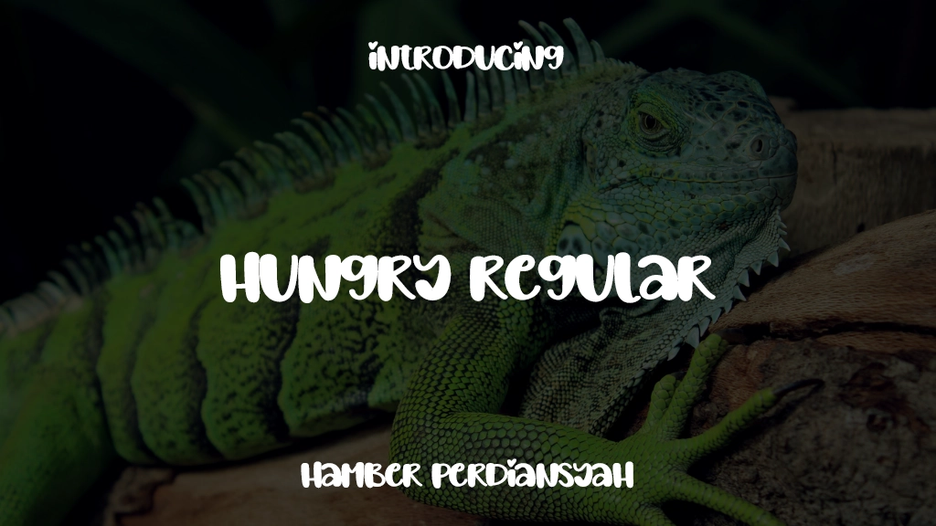 Hungry Regular Images d’exemples de polices  1