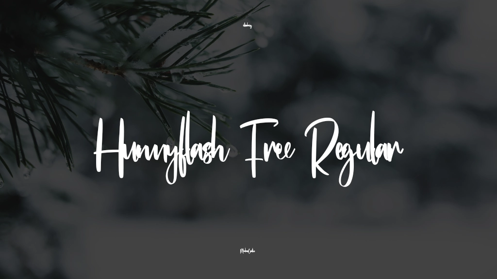 Hunnyflash Free Regular Font Sample Images  1