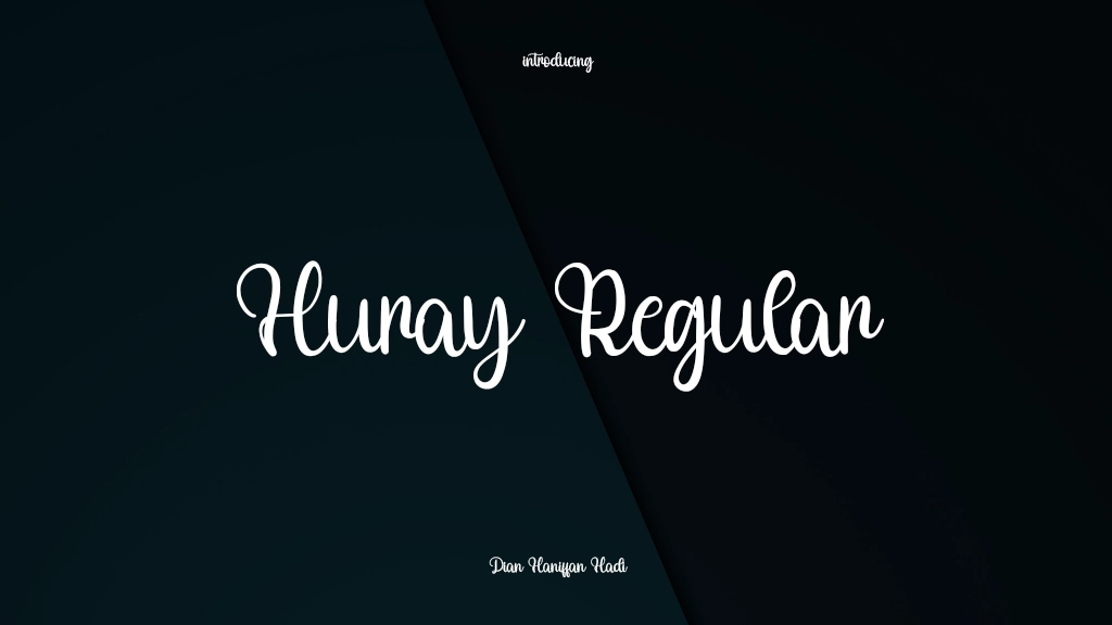 Huray Regular Font Sample Images  1