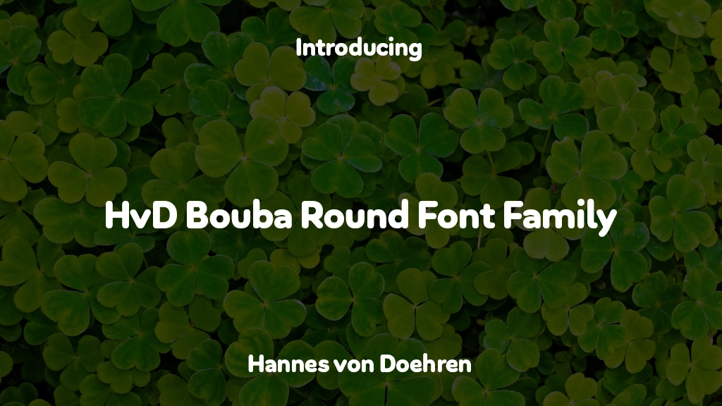 HvDTrial Bouba Round Font Family Font Sample Images  1