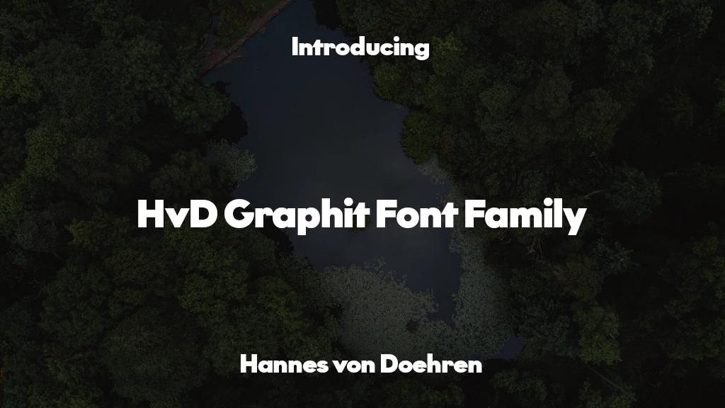 HvDTrial Graphit Font Family Imagens de amostra de fonte  1