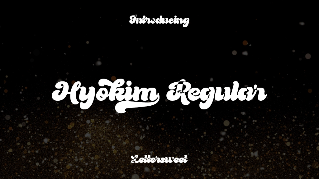 Hyokim Regular Font Sample Images  1