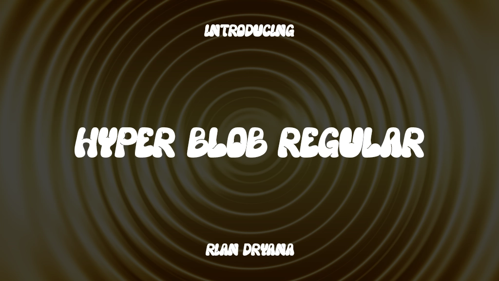 Hyper Blob Regular Imagens de amostra de fonte  1