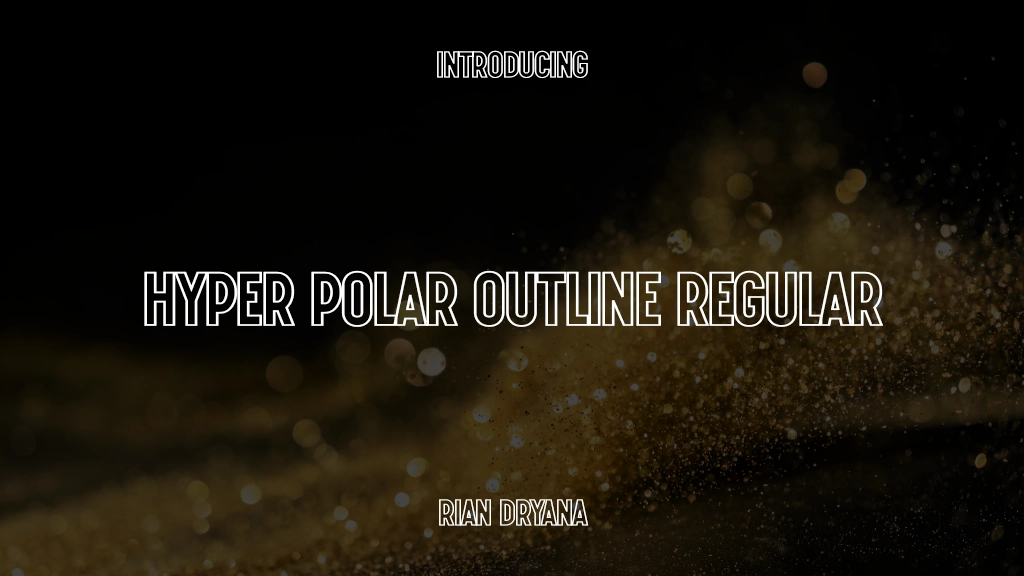 Hyper Polar Outline Regular Imagens de amostra de fonte  1