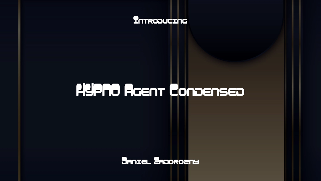 HYPNO Agent Condensed Condensed 글꼴 샘플 이미지  1