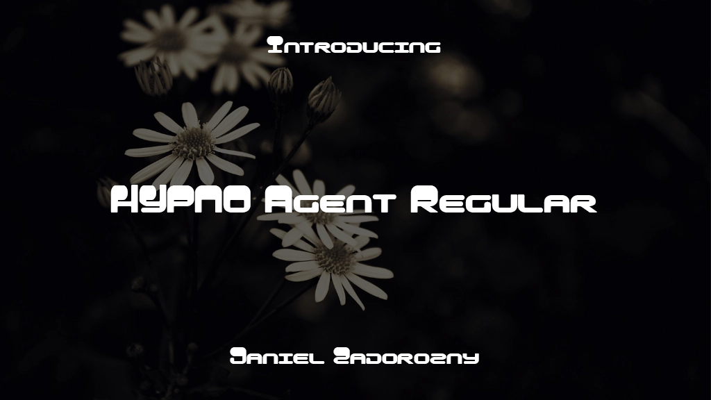 HYPNO Agent Regular Beispielbilder für Schriftarten  1