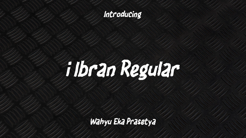 i Ibran Regular Font Sample Images  1