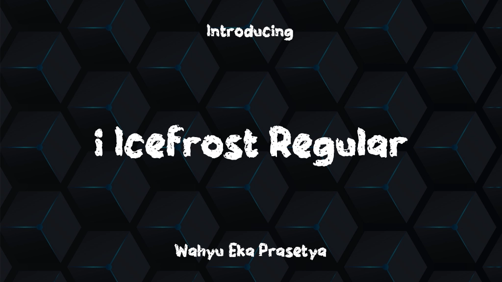 i Icefrost Regular Font Sample Images  1