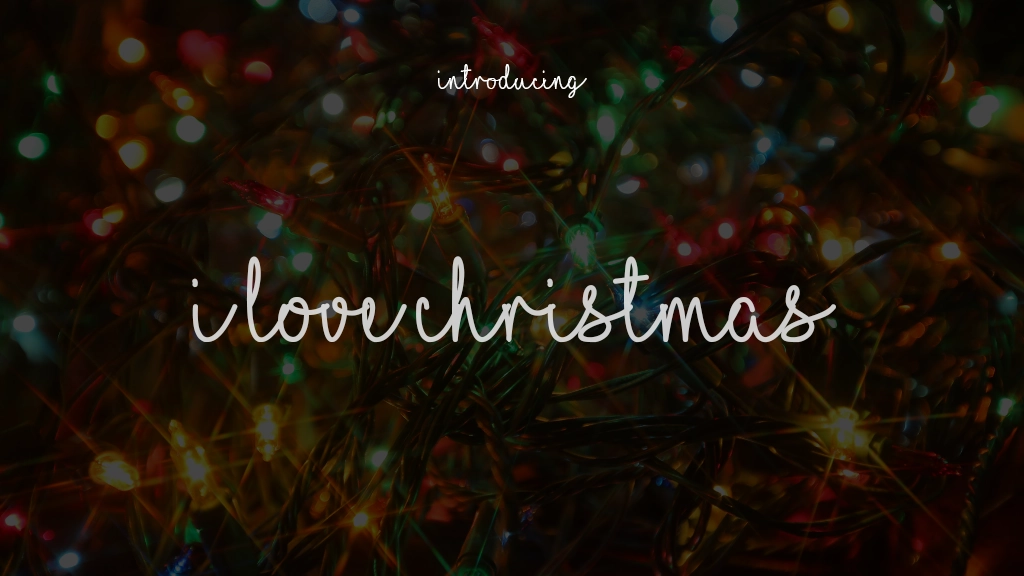 I Love Christmas Font Sample Images  1