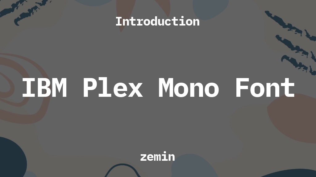 IBM Plex Mono Font Font Sample Images  1