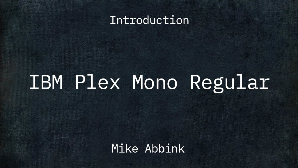 IBM Plex Mono Regular Font Sample Images  1