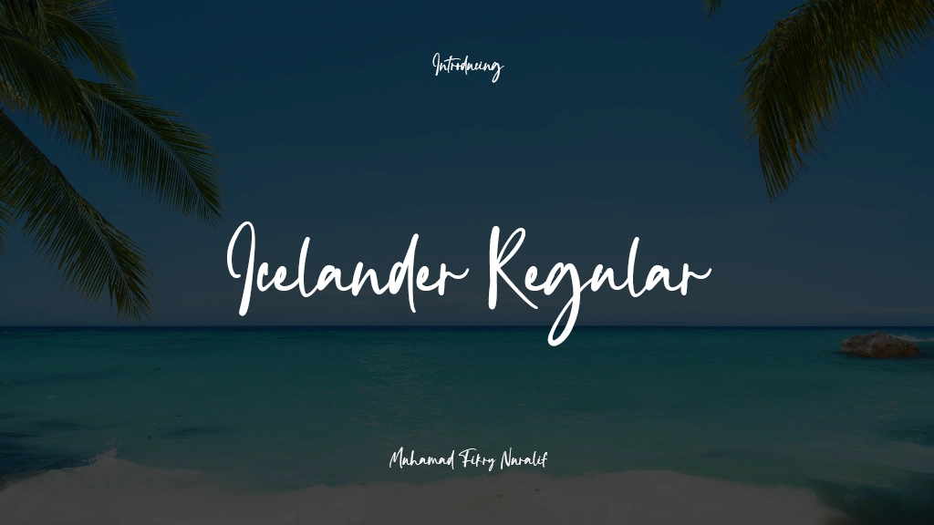 Icelander Regular Font Sample Images  1