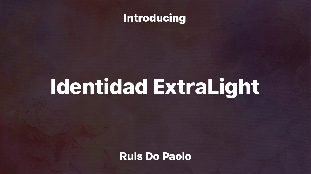 Identidad ExtraLight Font Sample Images  1