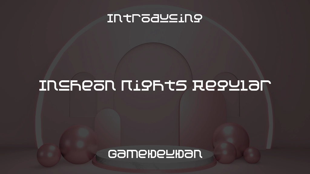 Incheon Nights Regular Font Sample Images  1