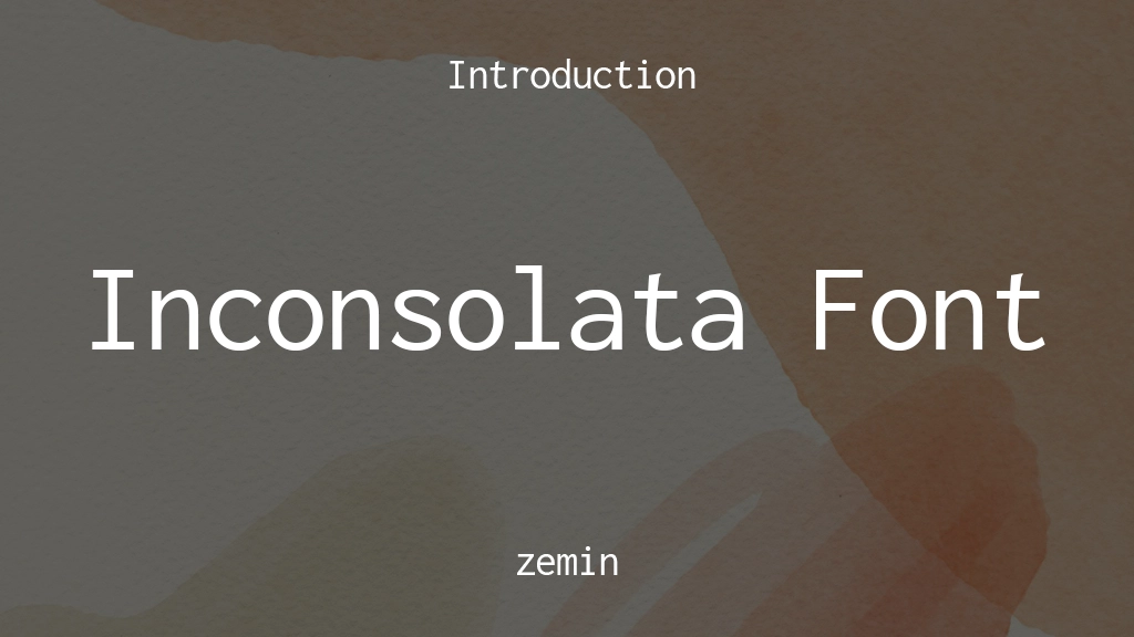 Inconsolata Font Font Sample Images  1