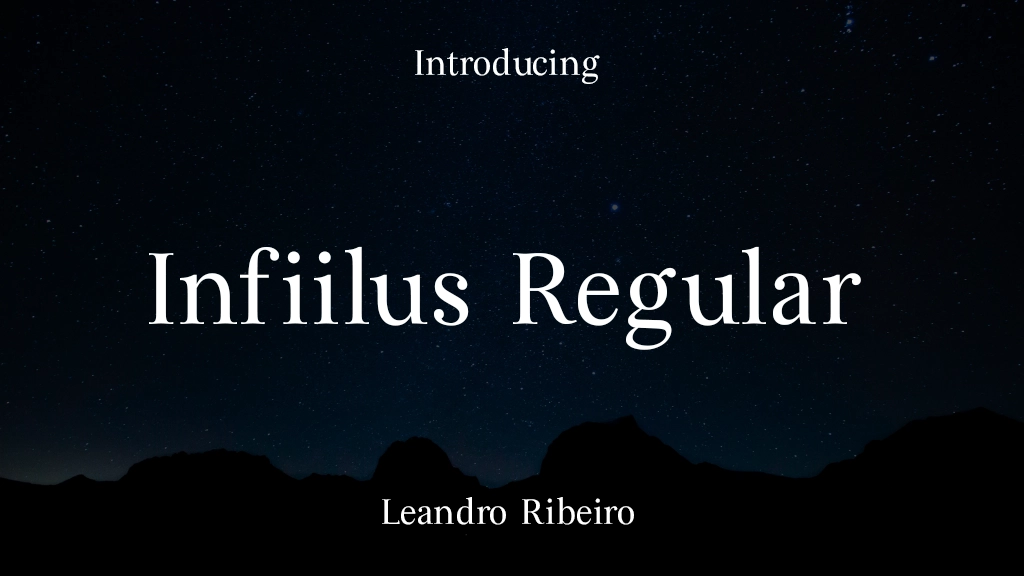 Infiilus Regular Font Sample Images  1