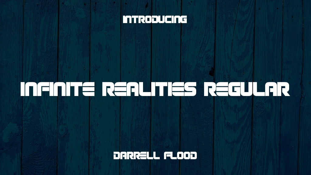 Infinite Realities Regular Font Sample Images  1