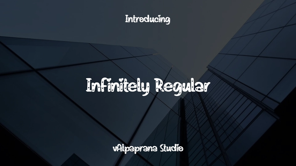 Infinitely Regular Font Sample Images  1