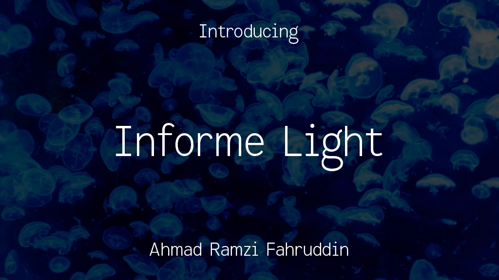 Informe Light Font Sample Images  1