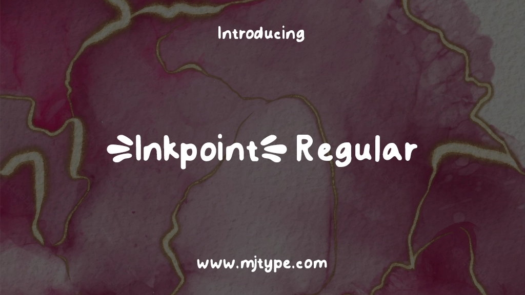 Inkpoint Regular Images d’exemples de polices  1