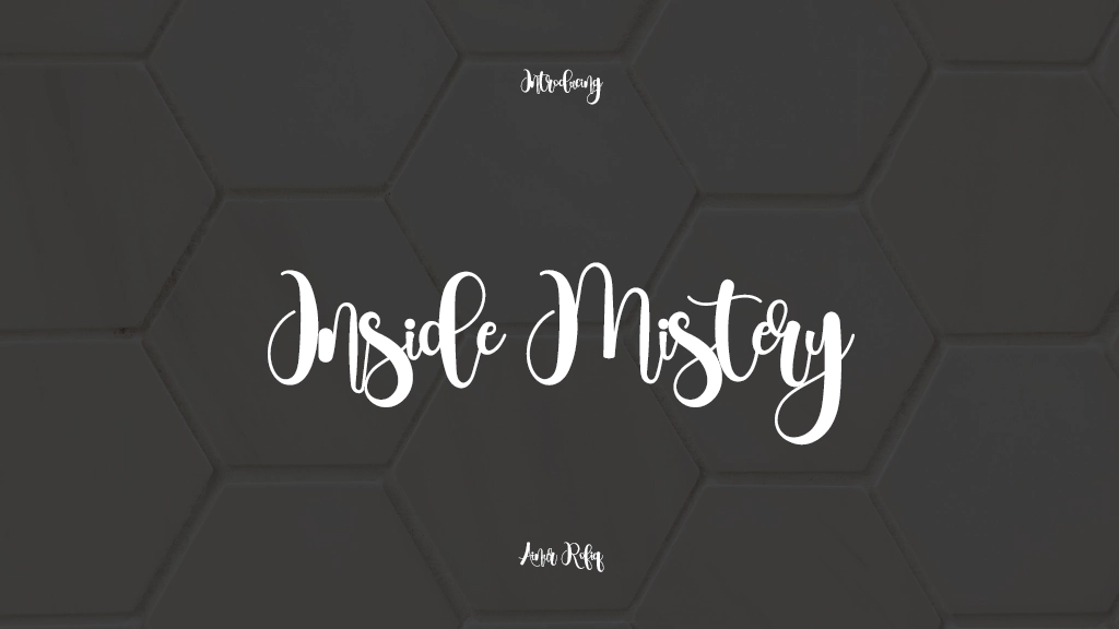 Inside Mistery 글꼴 샘플 이미지  1