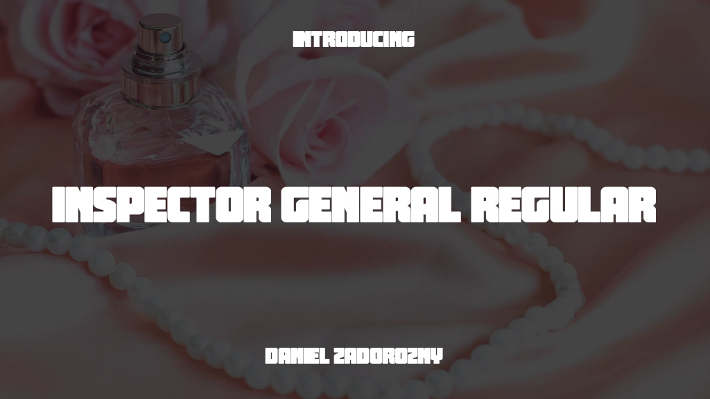 Inspector General Regular Font Sample Images  1