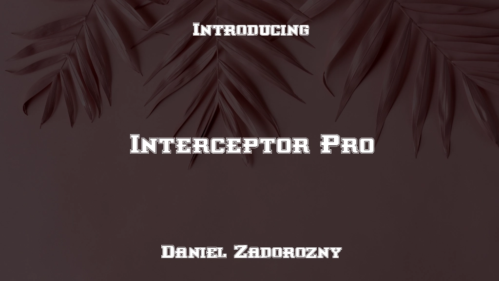 Interceptor Pro Font Sample Images  1