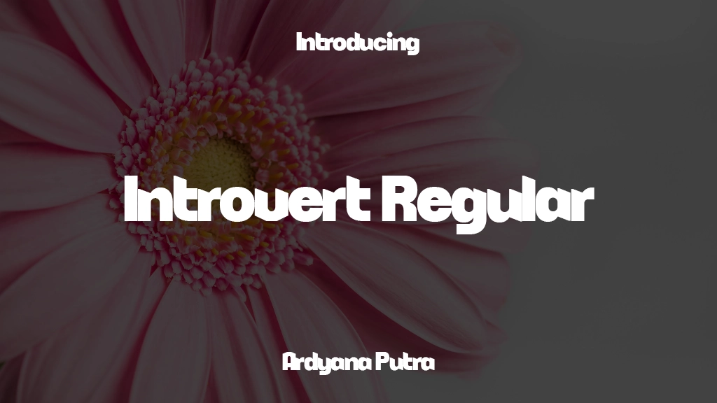 Introvert Regular Font Sample Images  1