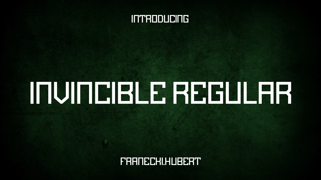 Invincible Regular Font Sample Images  1