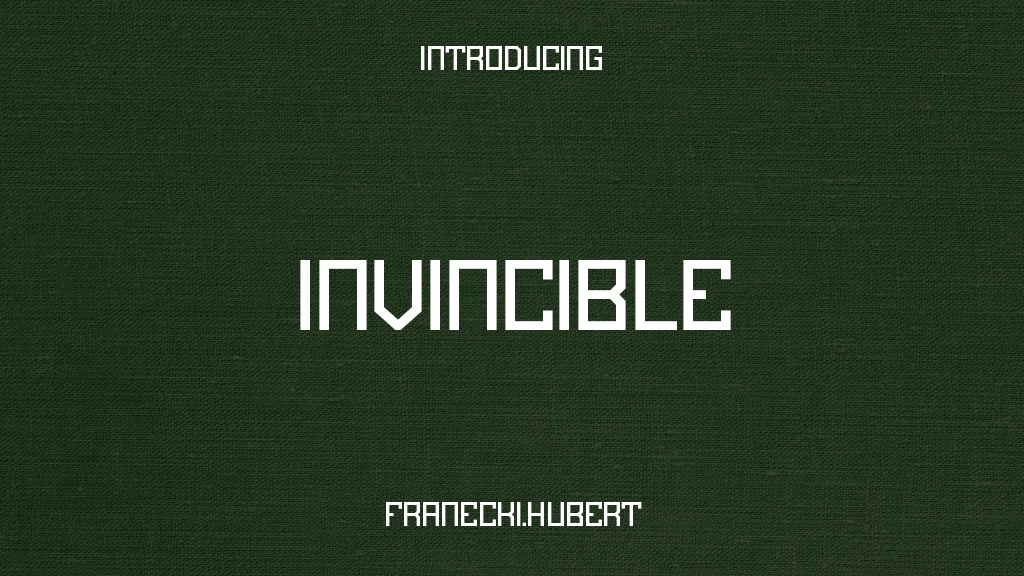 Invincible Font Sample Images  1