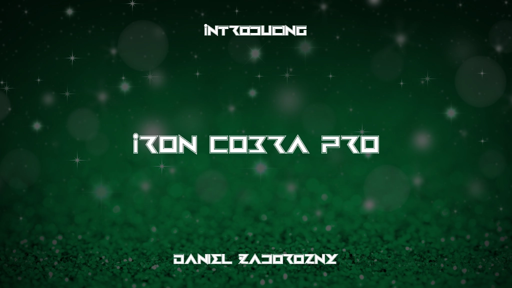 Iron Cobra Pro Font Sample Images  1