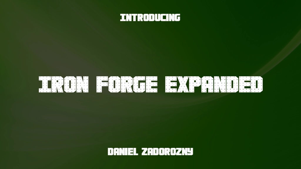 Iron Forge Expanded Expanded Font Sample Images  1