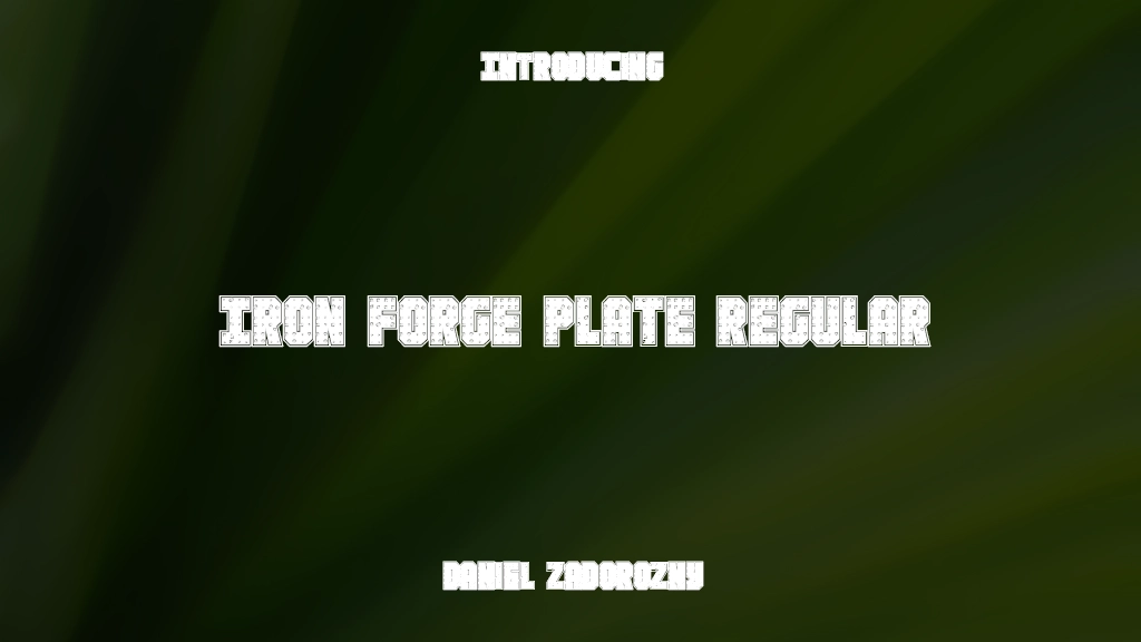 Iron Forge Plate Regular Font Sample Images  1