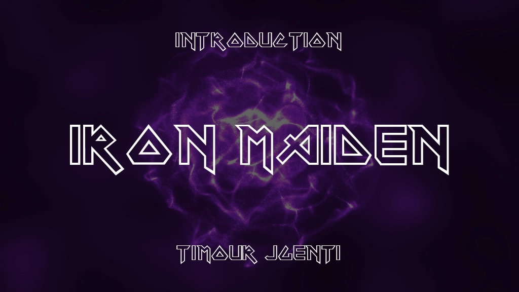 Iron Maiden Font Sample Image 1