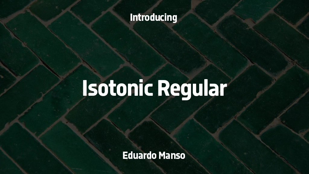 Isotonic TRIAL Regular Font Sample Images  1