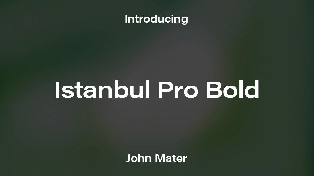 Istanbul Pro Bold Font Sample Images  1