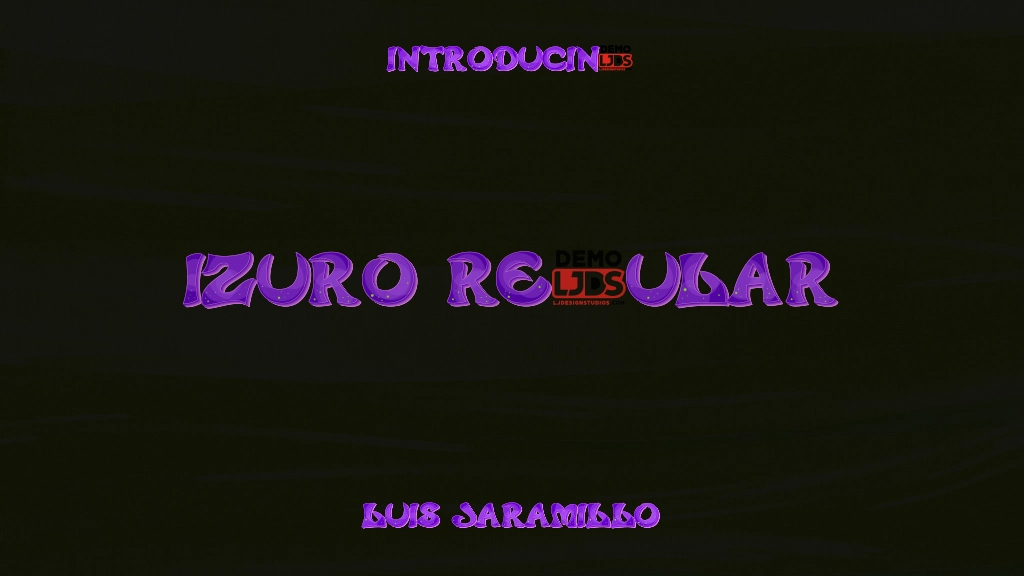 Izuro Regular Font Sample Images  1