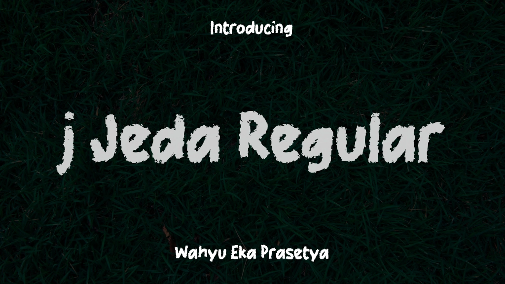 j Jeda Regular Font Sample Images  1