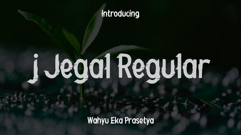 j Jegal Regular Font Sample Images  1