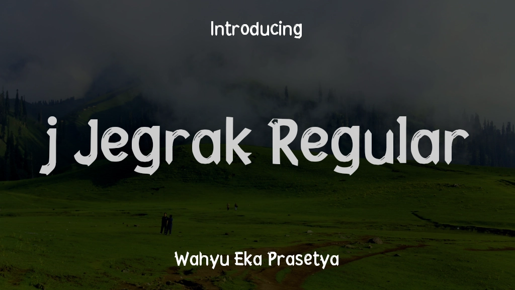 j Jegrak Regular Font Sample Images  1