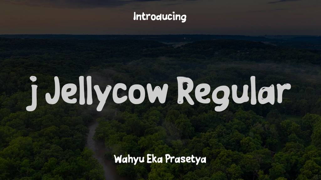 j Jellycow Regular Font Sample Images  1