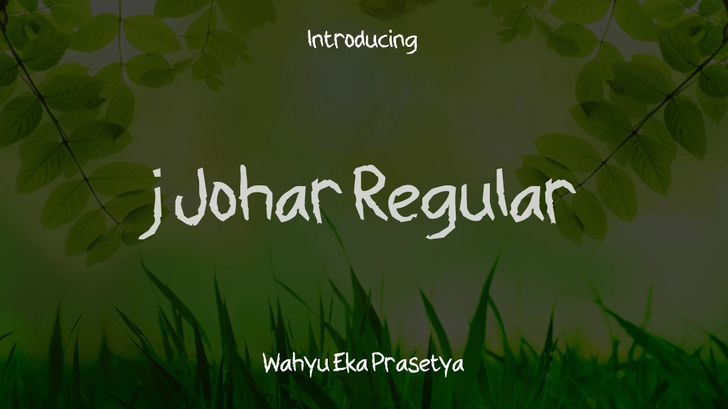 j Johar Regular Font Sample Images  1