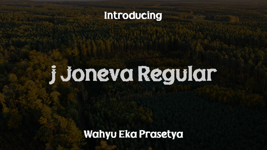 j Joneva Regular Font Sample Images  1