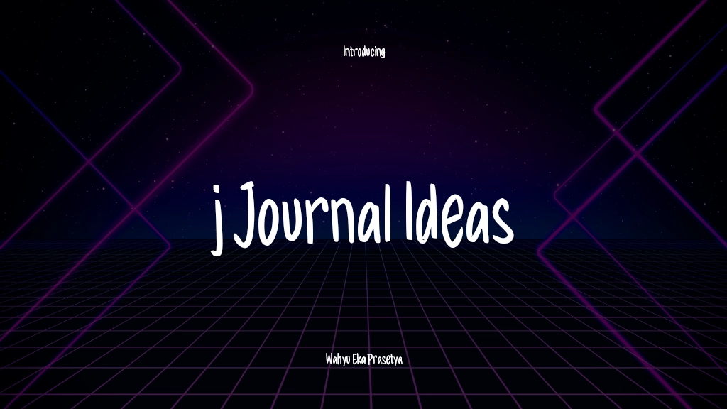 j Journal Ideas Immagini di esempio dei caratteri  1