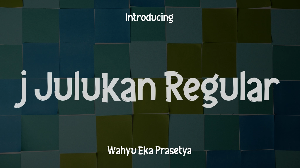 j Julukan Regular Font Sample Images  1