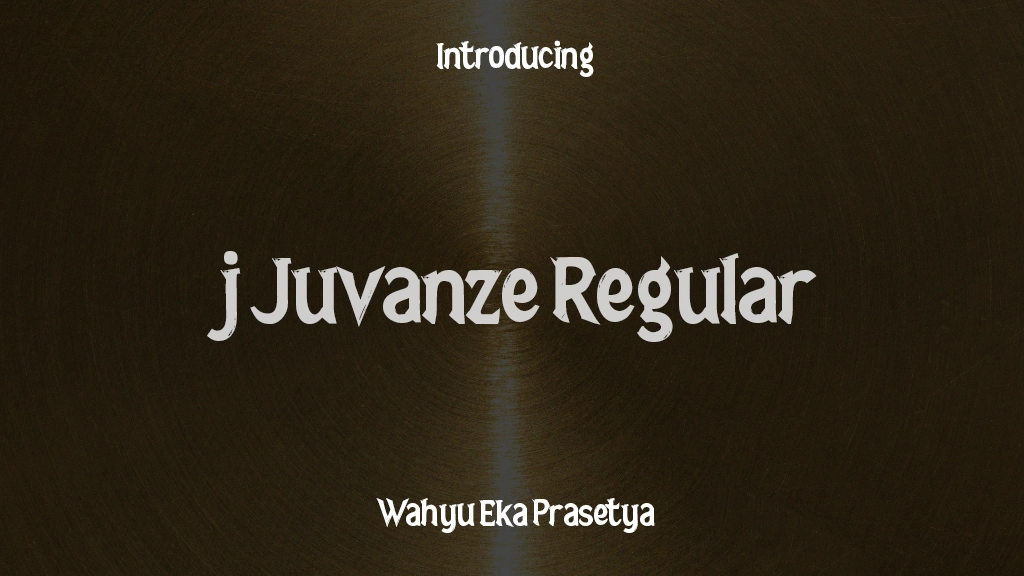 j Juvanze Regular Font Sample Images  1