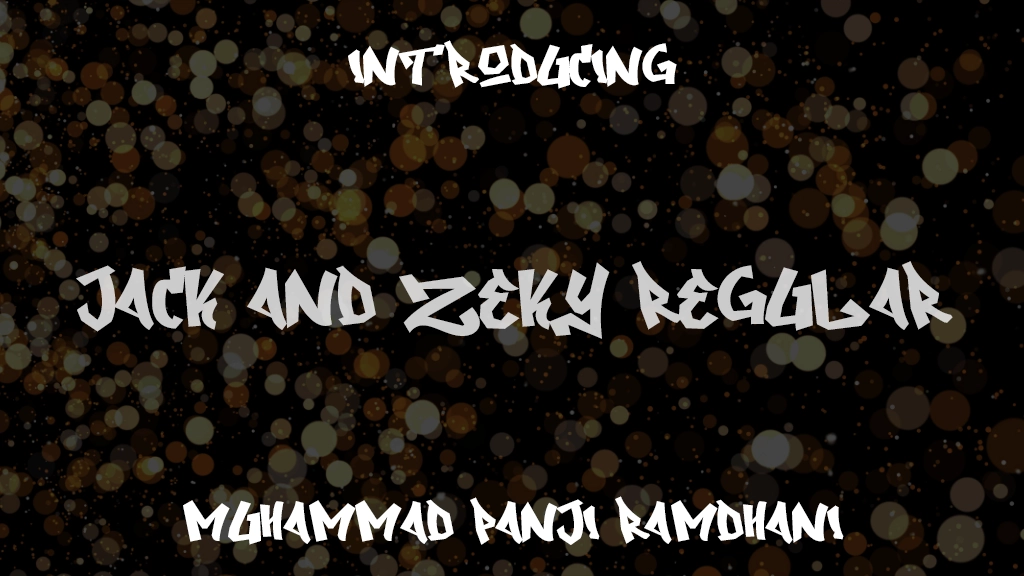 Jack and Zeky Regular Font Sample Images  1