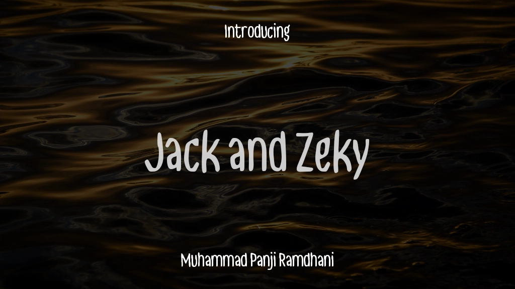 Jack and Zeky Beispielbilder für Schriftarten  1