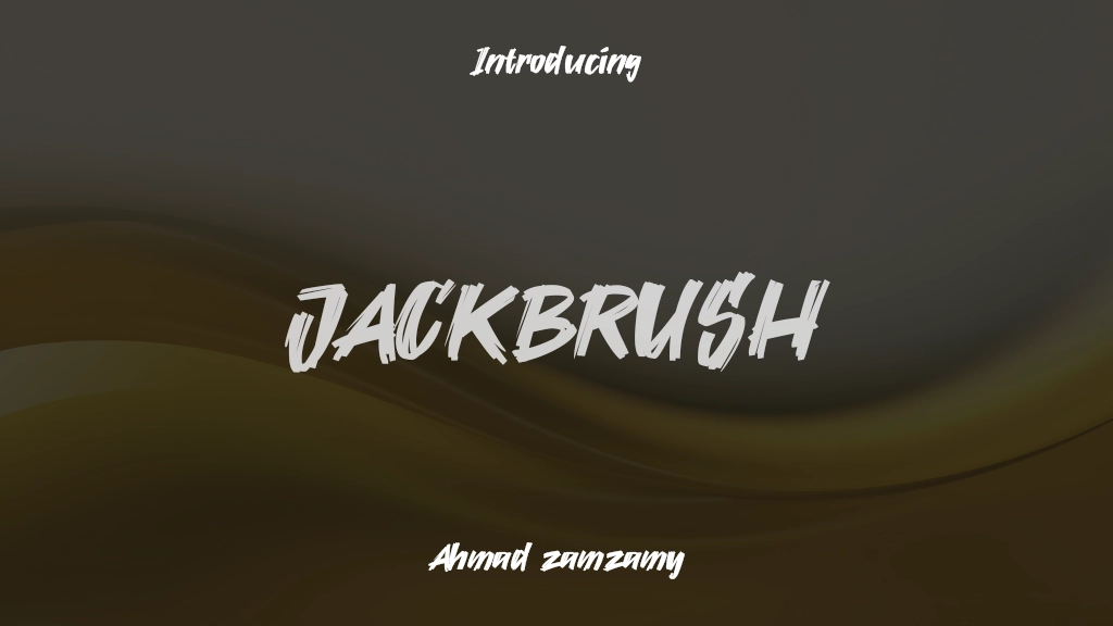 JACKBRUSH Imágenes de muestra de fuentes  1